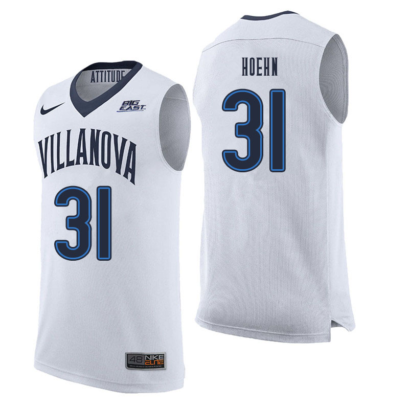 Men #31 Kevin Hoehn Villanova Wildcats College Basketball Jerseys Sale-White - Click Image to Close